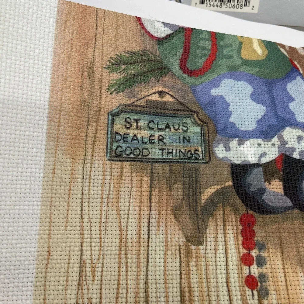 Santa Cross Stitch Pattern Needle Thread Instructions 18